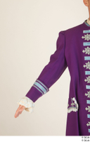   Photos Man in Historical Civilian suit 7 18th century Medieval clothing Purple suit arm sleeve 0001.jpg